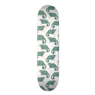 Chamäleon-Muster Skateboard