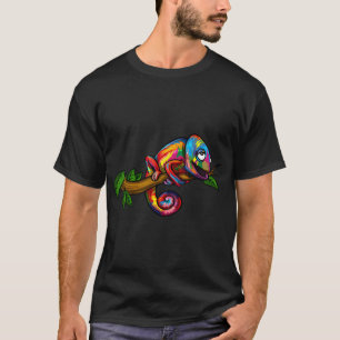 Chamäleon Regenbogen Echse T-Shirt