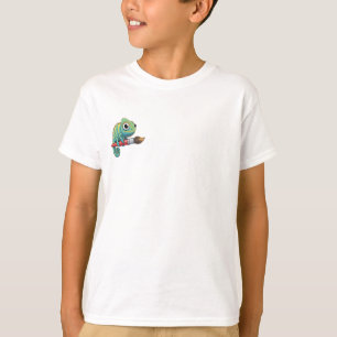 Chamäleon Reitende Farbkreide Kinder T-Shirt