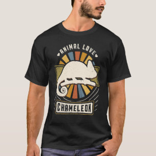Chamäleon Vintage Klassiker Retro Tier T-Shirt