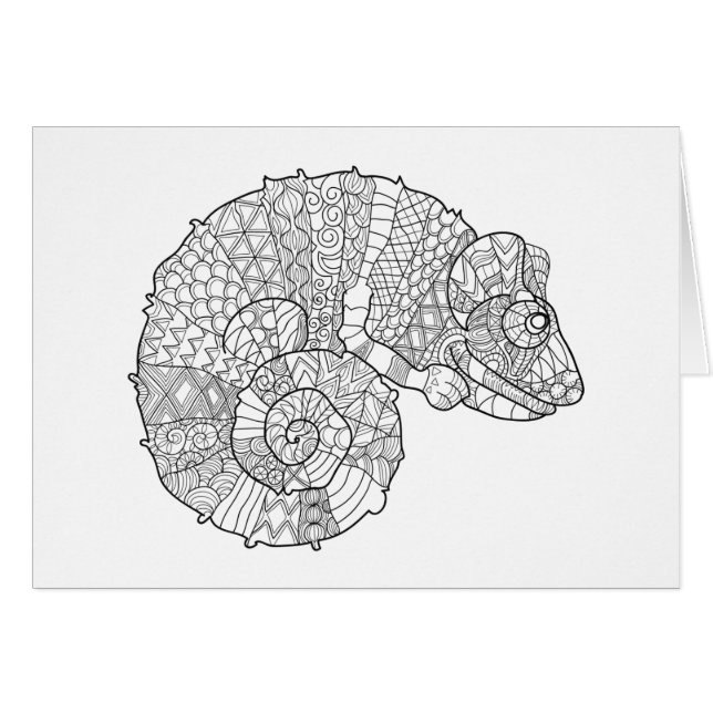 Chamäleon Zendoodle (Vorderseite (Horizontal))