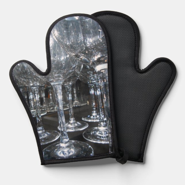 Chamäleonische Untersuchung Ofenhandschuh (Vorderseite/Rückseite)