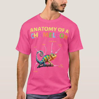 Chamäleons Lizards Reptiles Anatomie eines Ch T-Shirt