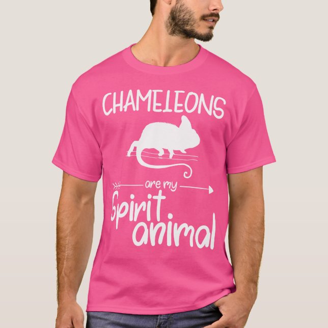 Chamäleons sind mein Geisttier für Lizard T-Shirt (Vorderseite)