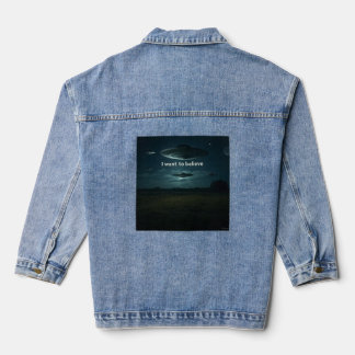 Chamarra Ich will glauben Jeansjacke
