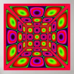 Chamber of Vibrating Colors Poster