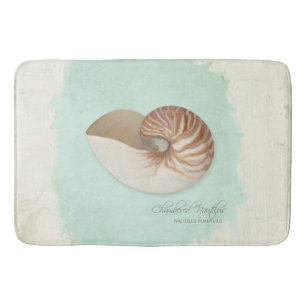 Chambered Nautilus Muschel Ocean Seashore Beach Badematte