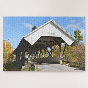 Chamberlin Mill Covered Bridge, Lyndon, Vermont Ji Puzzle