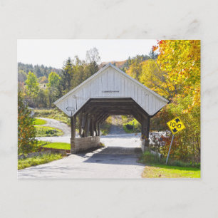 Chamberlin Mill Covered Bridge, Lyndon, Vermont Postkarte