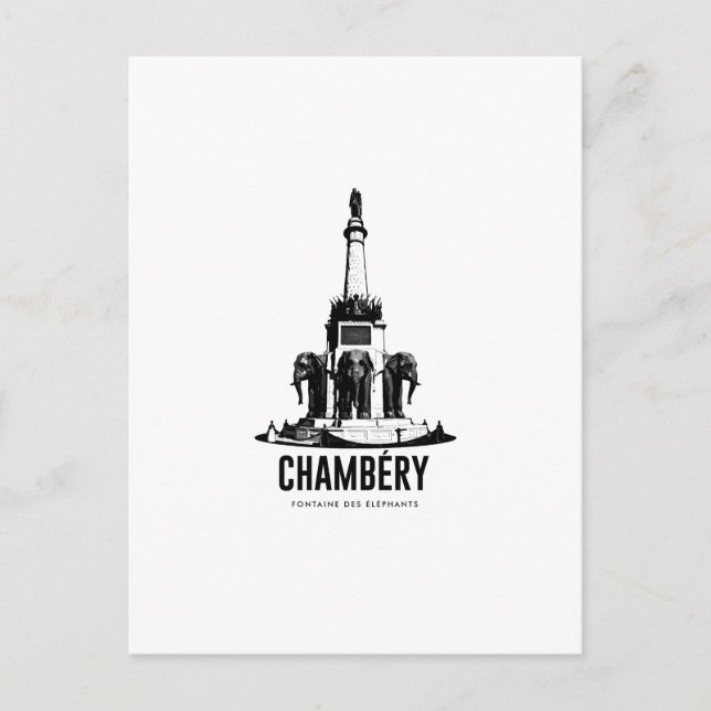 Chambery  Stadt der Herzöge  Vintage Plakat Savoie Postkarte (Vorderseite)