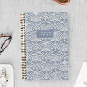 Chambray Blau   Personalisierte Deco Fans Notizbuch