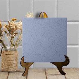 Chambray Blue Crackled Glaze Simple Modern Texture Fliese