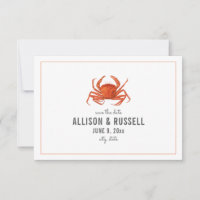 Chambray Crab Rustic Wedding speichern das Datum