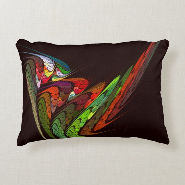 Chameleon Abstrakt Art Accent Pillow Dekokissen (Vorderseite)