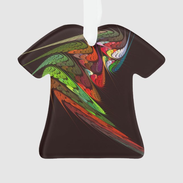 Chameleon Abstrakt Art Acrylic Shirt Ornament (Vorderseite)