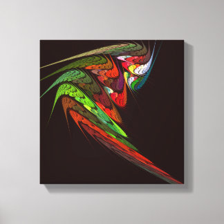 Chameleon Abstrakt Art Black und White Leinwanddruck