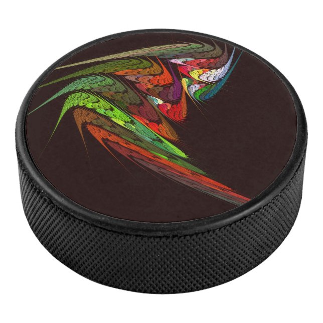 Chameleon Abstrakt Art Eishockey Puck (3/4)