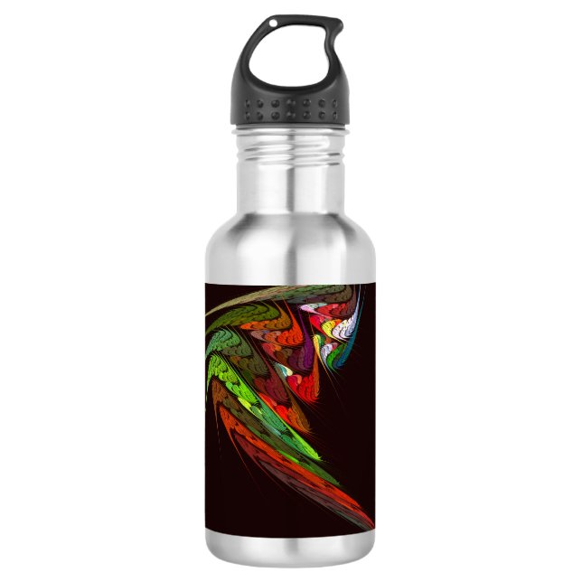 Chameleon Abstrakt Art Flasche Edelstahlflasche (Vorderseite)