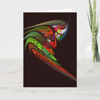 Chameleon Abstrakt Art Grußkarte Karte
