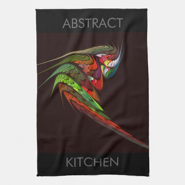 Chameleon Abstrakt Art Kitchtuch Handtuch (Vertikal)