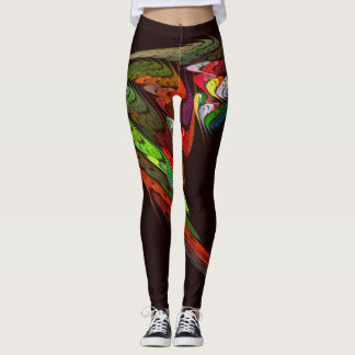 Chameleon Abstrakt Art Leggings