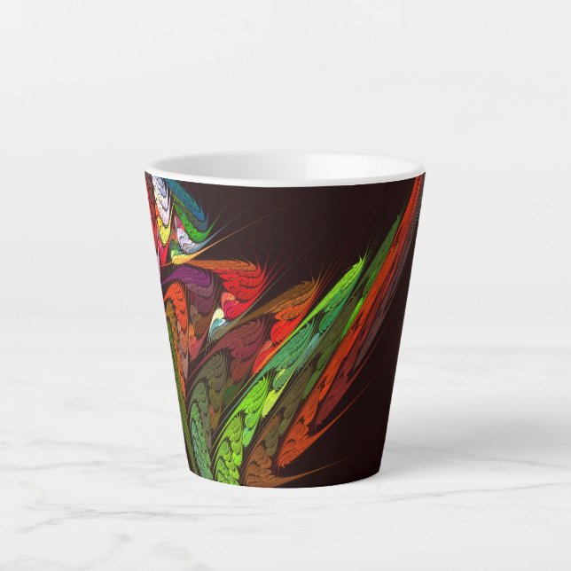 Chameleon Abstrakt Art Milchtasse (Vorderseite)