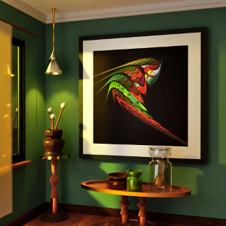 Chameleon Abstrakt Art Poster