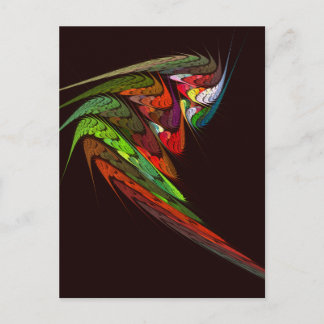 Chameleon Abstrakt Art Postkarte