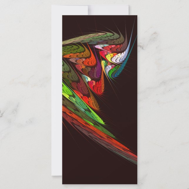 Chameleon Abstrakt Art Rack Card (Vorderseite)
