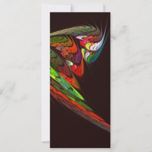 Chameleon Abstrakt Art Rack Card