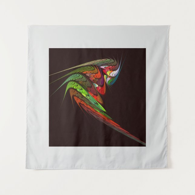 Chameleon Abstrakt Art Wandteppich (Vorderseite)