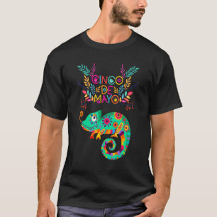Chameleon Animal Cinco De Mayo 2022 Fiesta T-Shirt