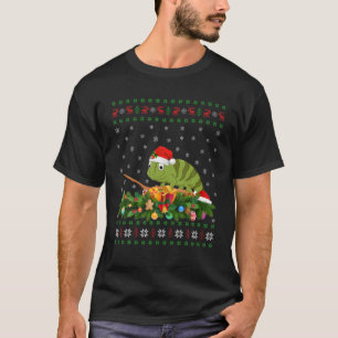 Chameleon Animal Lover Weihnachtsmannmütze Ugly Ch T-Shirt