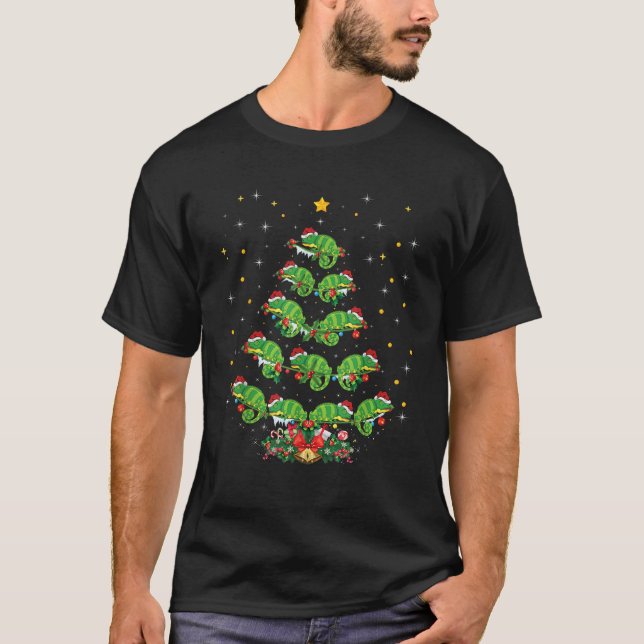 Chameleon Animal Lover Xmas Geschenk Chameleon Chr T-Shirt (Vorderseite)