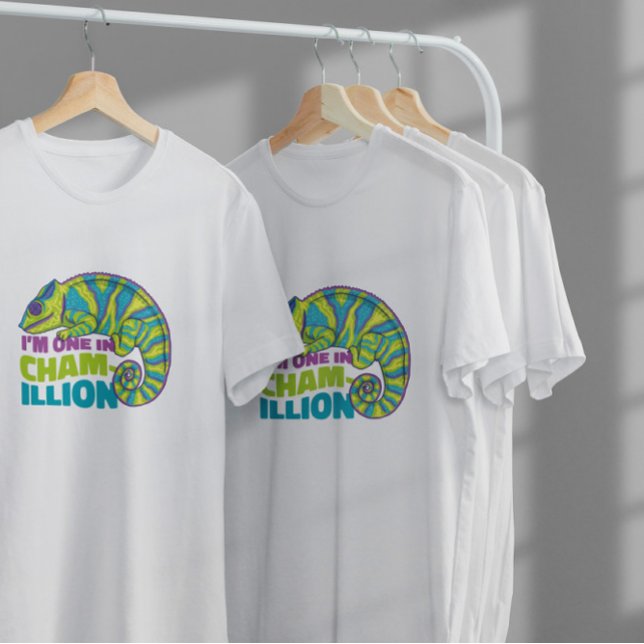 Chameleon Animal Pun Funny T-Shirt (Von Creator hochgeladen)