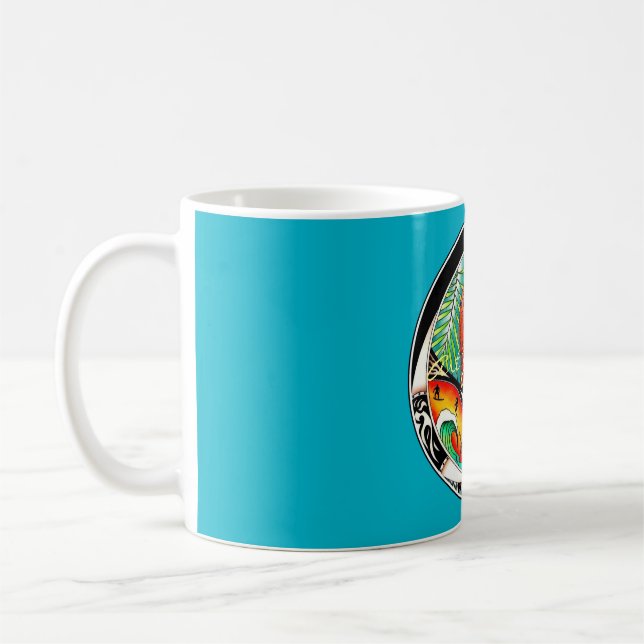 Chameleon Art Zeichnend Kaffeetasse (Links)