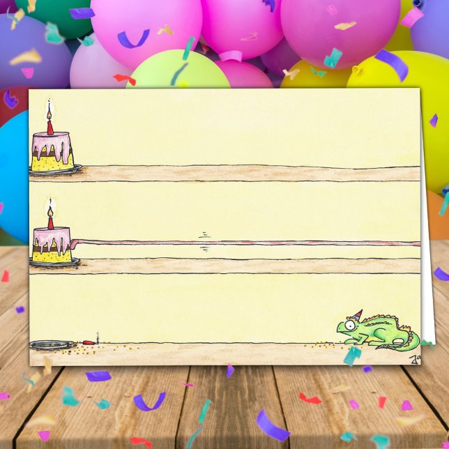 CHAMELEON BIRTHDAY Grußkarte von Nicole Janes Karte (Von Creator hochgeladen)