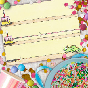 CHAMELEON BIRTHDAY Postkarte von Nicole Janes
