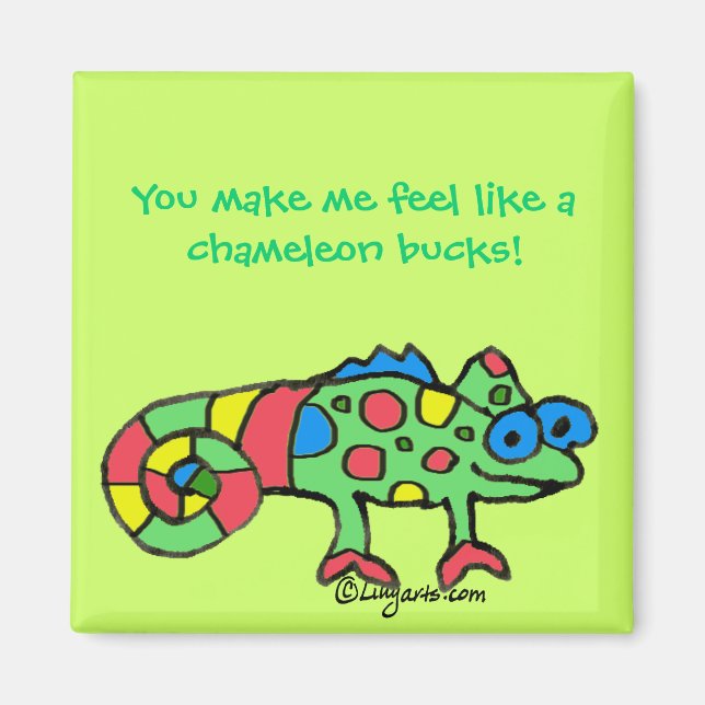 Chameleon Bucks Magnet (Vorne)