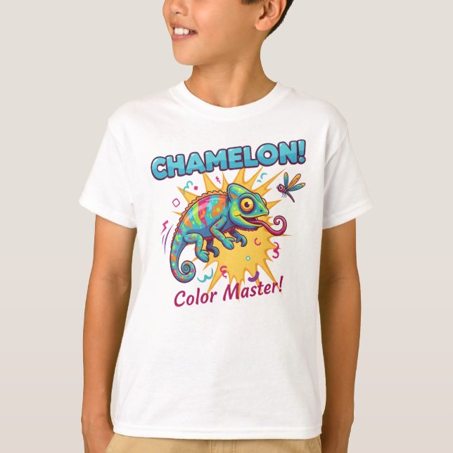 CHAMELEON! Color Master T-Shirt – Lebendiges Repti (Vorderseite)