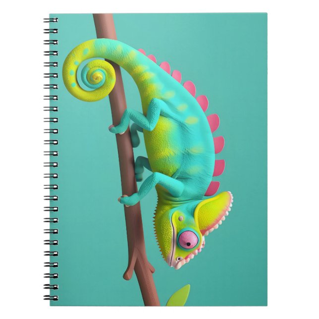 Chameleon, Eidechse Notizblock (Vorderseite)