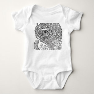 Chameleon Face Baby Strampler