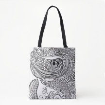 Chameleon Face Tasche