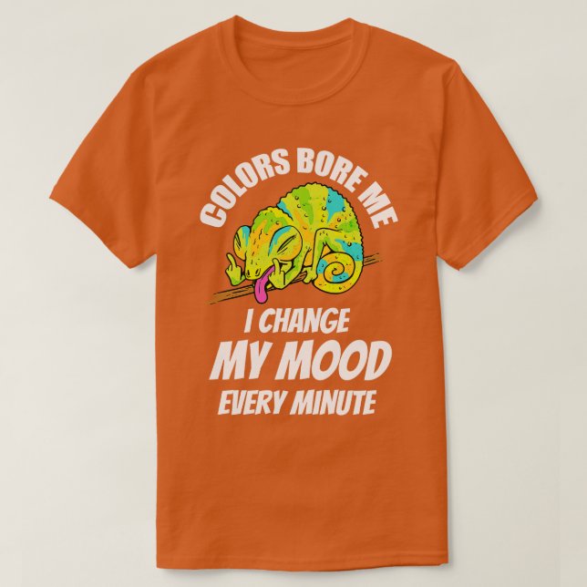 Chameleon Farben langweilig 2 T-Shirt (Design vorne)