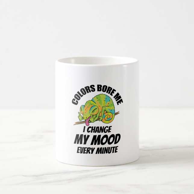 Chameleon - Farben langweilig Kaffeetasse (Mittel)