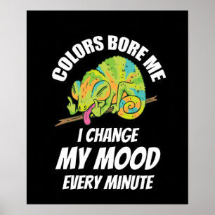 Chameleon - Farben langweilig Poster