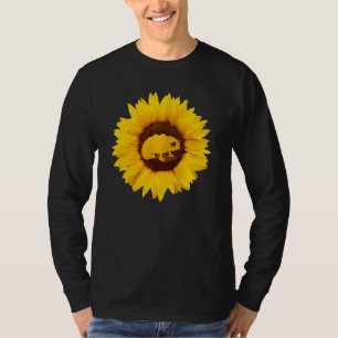 Chameleon für Frauen Männer Lizard Animal Sunflowe T-Shirt