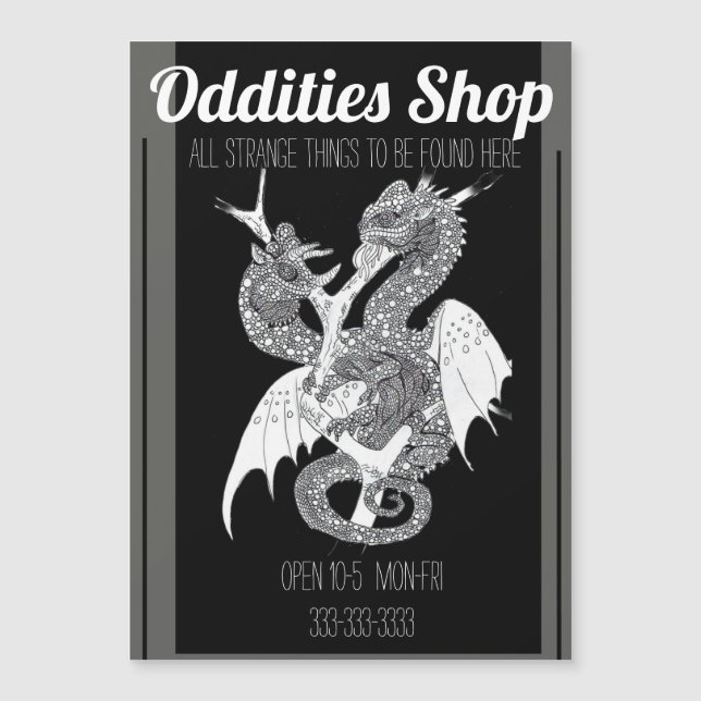 Chameleon Hydra Dragon Oddities Magnetkarte (Vorderseite)