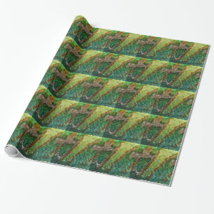 CHAMELEON IMITAT HAUTTEXTON GESCHENKPAPIER