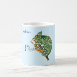 Chameleon Jazz Saxophone Music Individuelle Name Kaffeetasse